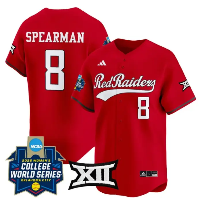 Desirae Spearman Jersey #8 Red Raiders Softball 2026 World Series (WCWS)