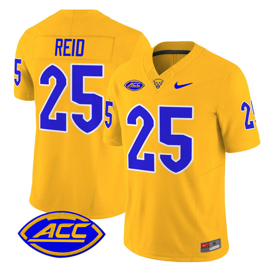 Desmond Reid Jersey #25 Pittsburgh Panthers 2025 Limited Stitched Gold