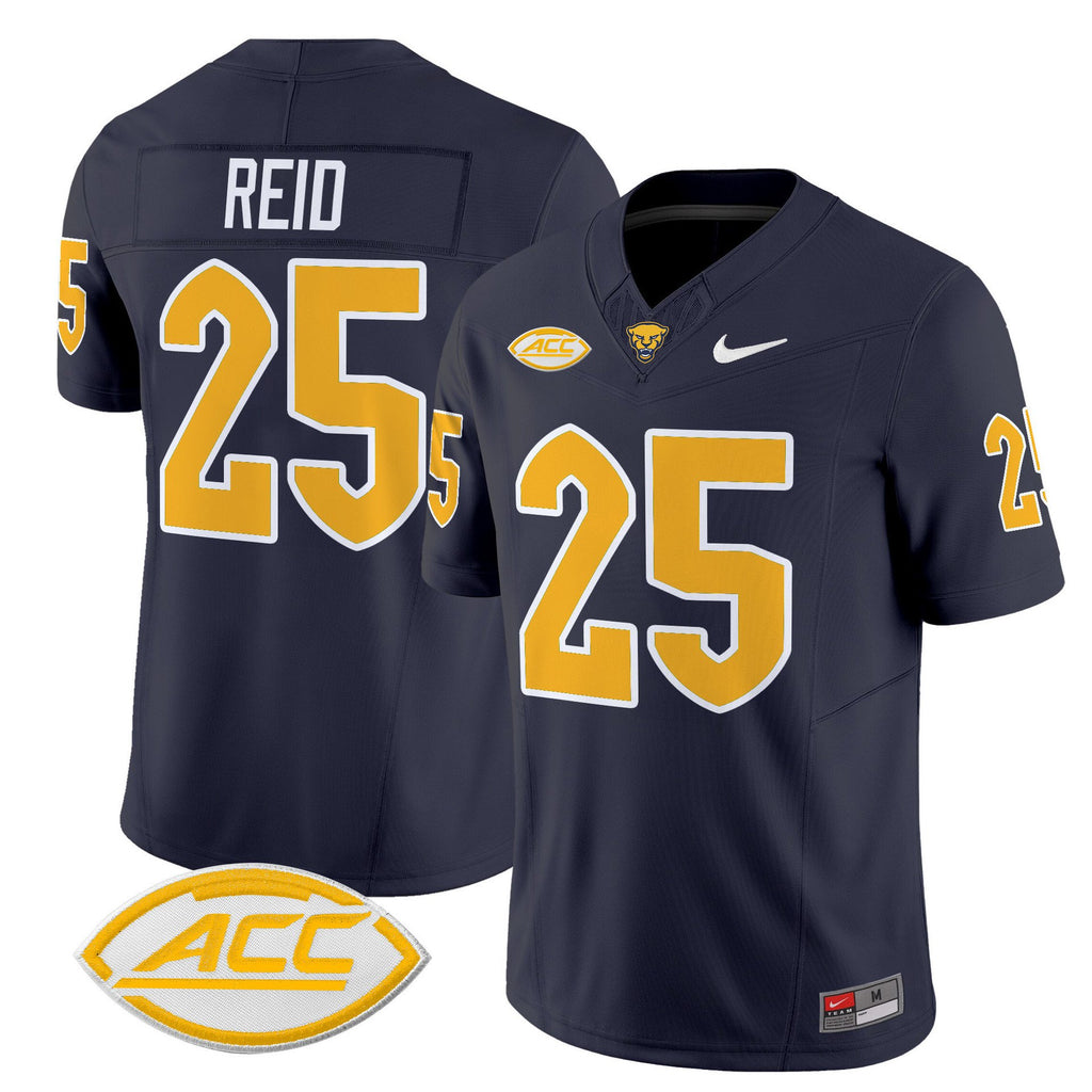 Desmond Reid Jersey #25 Pittsburgh Panthers 2025 Limited Stitched Navy