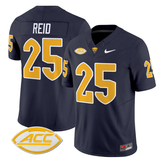 Desmond Reid Jersey #25 Pittsburgh Panthers 2025 Limited Stitched Navy