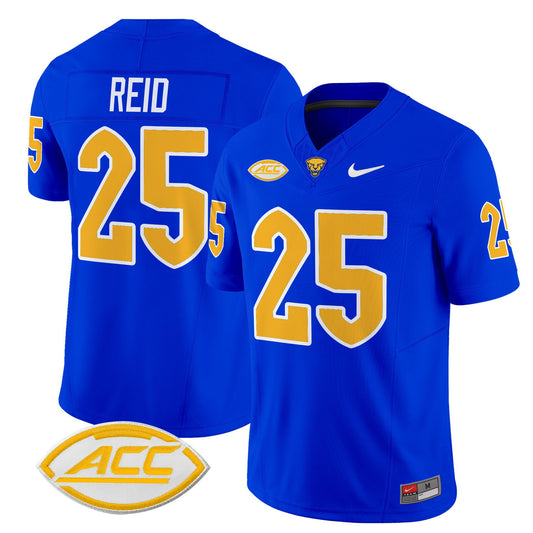 Desmond Reid Jersey #25 Pittsburgh Panthers 2025 Limited Stitched Royal