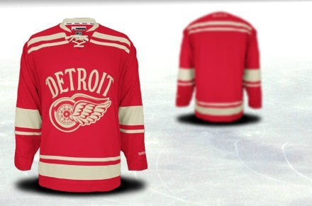 Detroit Red Wings Customized 2012 Winter Classci Red Jersey