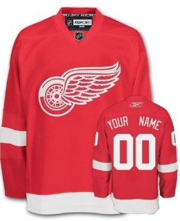 Detroit Red Wings  Customized Red Jersey