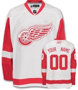 Detroit Red Wings Customized White Jersey