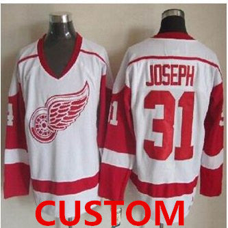 Detroit Red Wings White CCM Throwback Stitched NHL Jersey