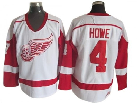 Detroit Red Wings #4 Syd Howe 2002 Vintage CCM Jersey - Red