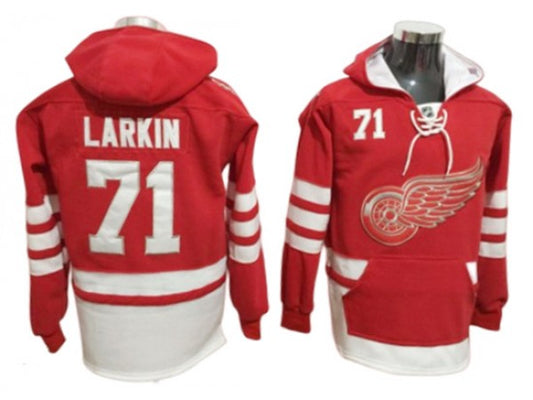 Detroit Red Wings #71 Dylan Larkin Hoodie - Red