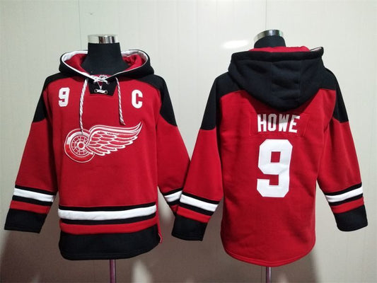 Detroit Red Wings #9 Gordie Howe Pullover Hoodie