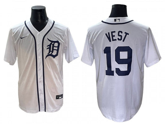 Detroit Tigers #19 Will Vest Limited Jersey - White