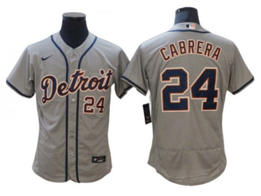 Detroit Tigers #24 Miguel Cabrera Navy Alternate Cool Base Jersey