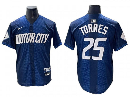 Detroit Tigers #25 Matt Manning City Connect Limited Jersey - Navy