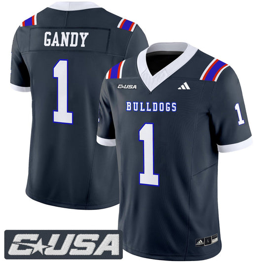 Devin Gandy Jersey #1 Louisiana Tech Bulldogs 2025 Limited Stitched