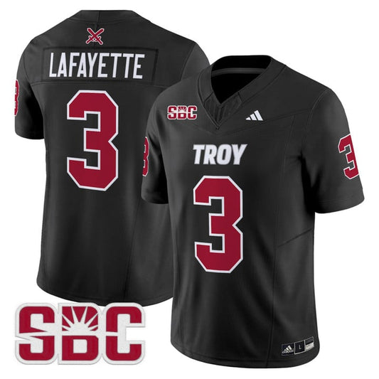 Devin Lafayette Jersey #3 Troy Trojans 2025 Vapor Limited Stitched