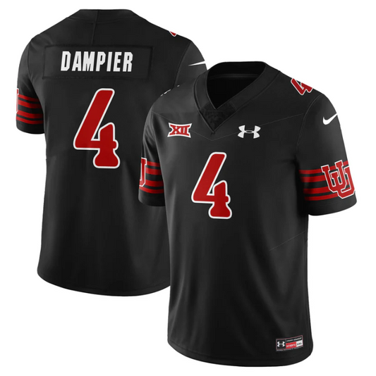 Devon Dampier Jersey #4 Utah Football 2025 Dark Mode Limited Stitched