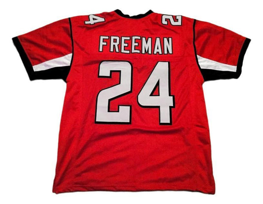 Devonta Freeman Jersey #24 Custom Unsigned Football Stitched Red