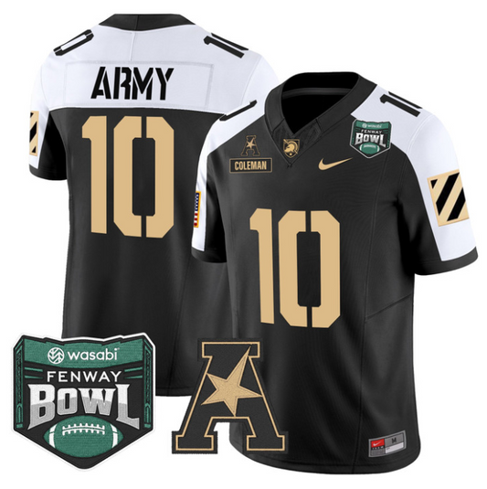 Dewayne Coleman Jersey #10 Army Black Knights 2025 Fenway Bowl Stitched