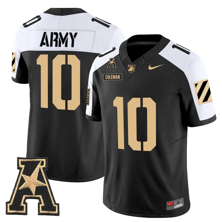 Dewayne Coleman Jersey #10 Army Black Knights 2025 Vapor Stitched