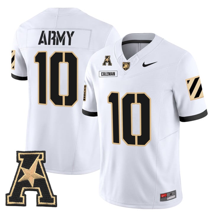 Dewayne Coleman Jersey #10 Army Black Knights 2025 Vapor Stitched