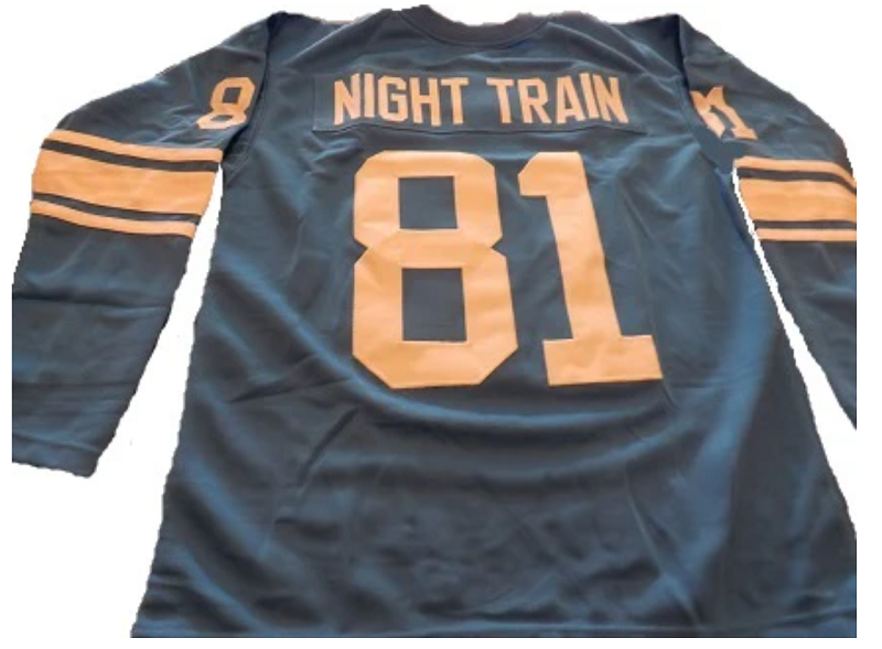 Dick Lane Night Train Jersey Detroit Lions Long Sleeve Custom Throwback Football