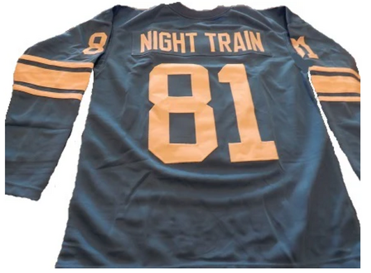 Dick Lane Night Train Jersey Detroit Lions Long Sleeve Custom Throwback Football
