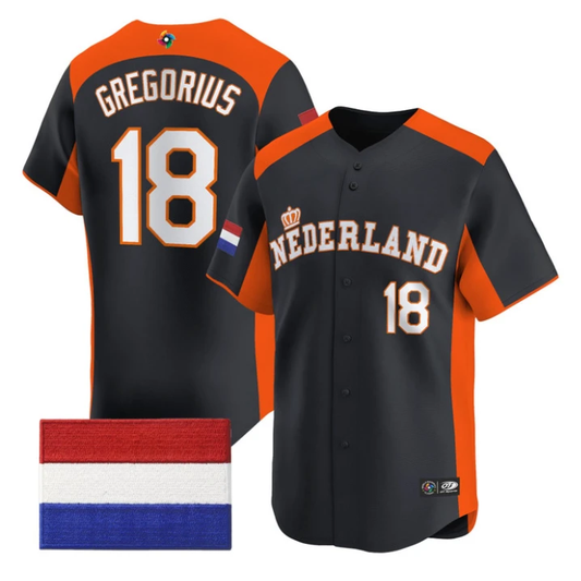 Didi Gregorius Jersey #18 Team Netherlands 2026 World Baseball Stitched