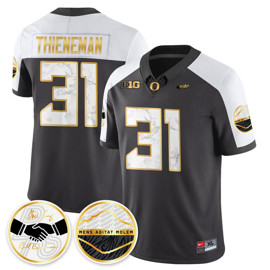 Dillon Thieneman Jersey #31 Oregon Ducks 2025 Shoe Duck Stitched Black Alternate