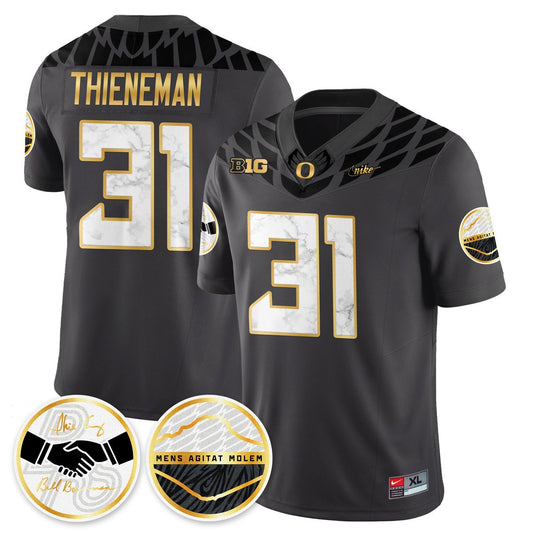 Dillon Thieneman Jersey #31 Oregon Ducks 2025 Shoe Duck Stitched Black