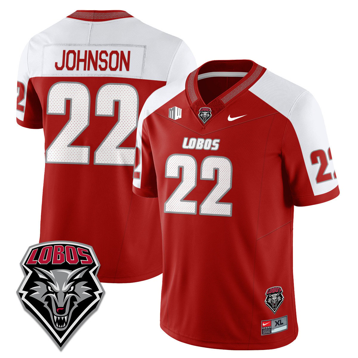 Dimitri Johnson Jersey #22 UNM Lobo Football 2025 Stitched Alternate