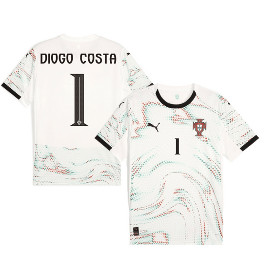 Diogo Costa 1 Portugal National Team 2025-26 Away Men Jersey – White