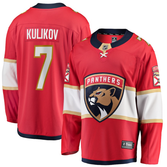 Dmitry Kulikov 7 Florida Panthers 2025 Breakaway Player Men Jersey Red