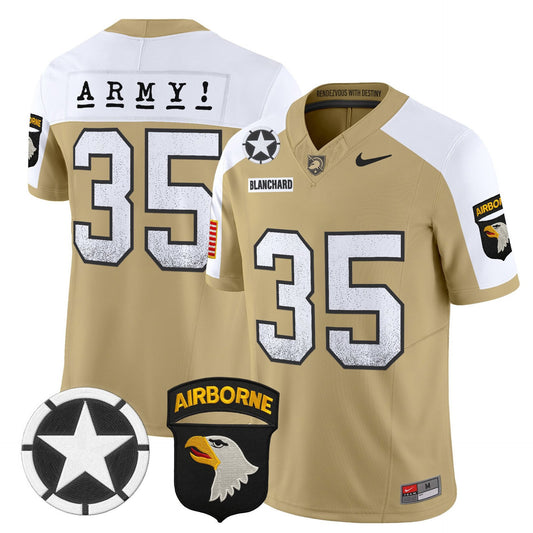 Doc Blanchard Jersey #35 Army Black Knights 2025 Screaming Eagles Tan Alter