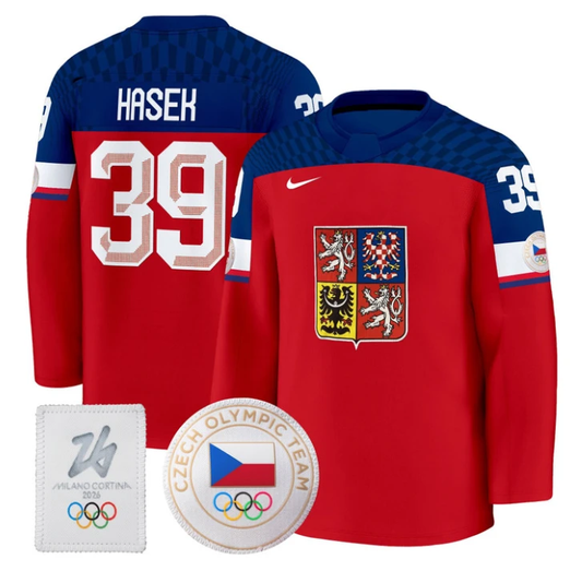 Dominik Hasek Jersey #39 Czechia Olympic 2026 Premium Hockey All Stitched