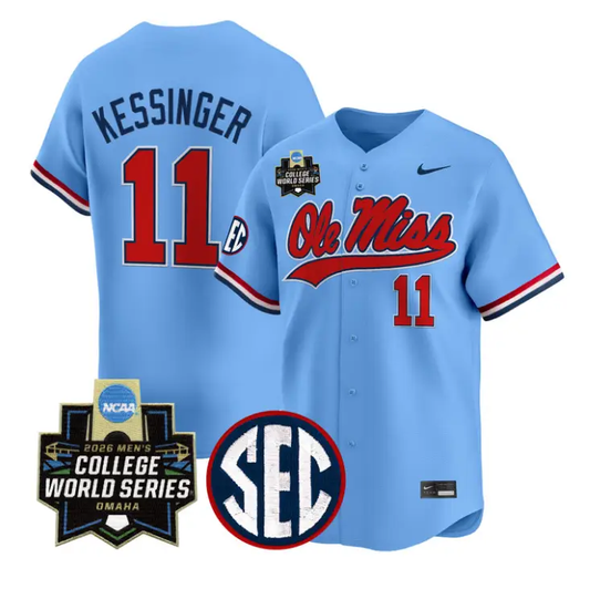Don Kessinger Jersey #11 Ole Miss 2026 World Series Vapor Stitched