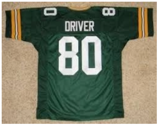 Donald Driver Jersey Green Bay Packers Custom Throwback Football Green