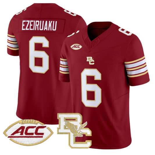 Donovan Ezeiruaku Jersey #6 Boston College Eagles 2025 Vapor Stitched Maroon