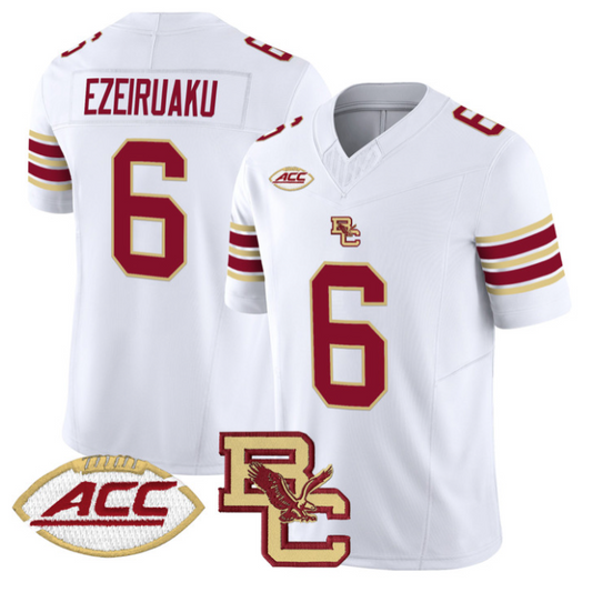 Donovan Ezeiruaku Jersey #6 Boston College Eagles 2025 Vapor Stitched White