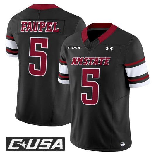 Donovan Faupel Jersey #5 New Mexico State Aggies 2025 Vapor Stitched
