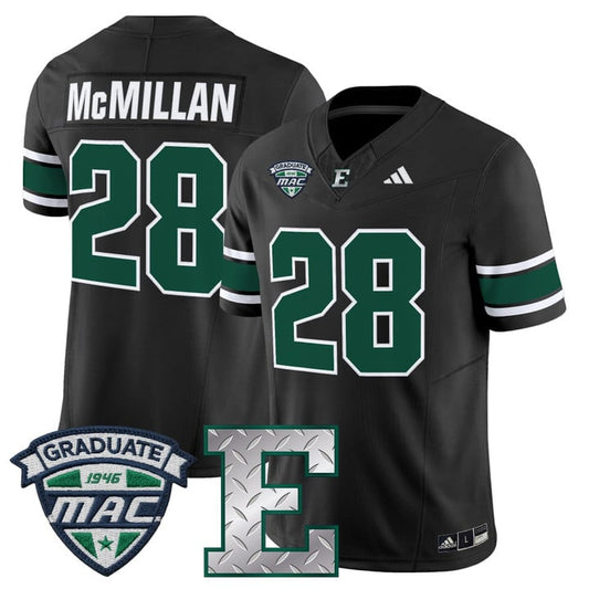 Dontae McMillan Jersey #28 Eastern Michigan Eagles 2025 Limited Stitched
