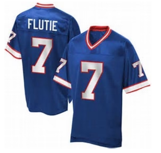 Doug Flutie Jersey Buffalo Bills Custom Throwback Football Blue