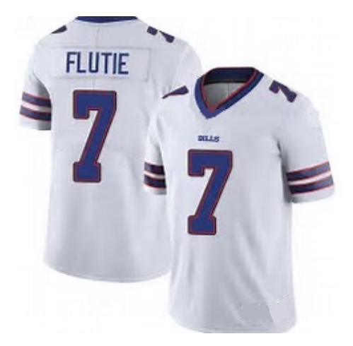 Doug Flutie Jersey Buffalo Bills Custom Throwback Football White