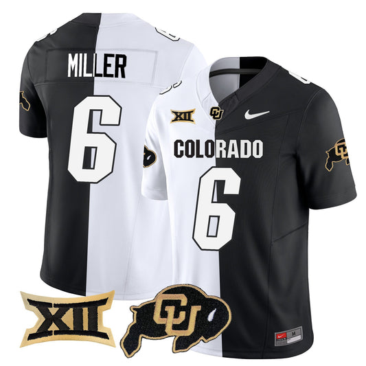 Drelon Miller Jersey #6 Colorado Buffaloes 2025 Limited Stitched Stripeout