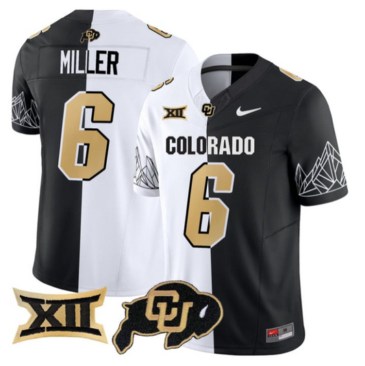 Drelon Miller Jersey #6 Colorado Buffaloes 2025 Limited V2 Stitched Stripeout