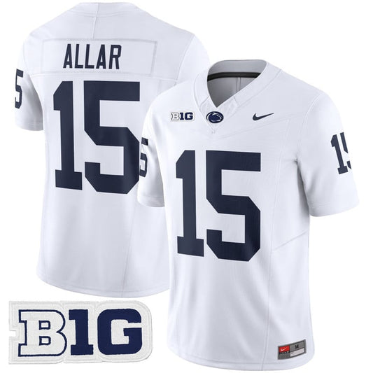Drew Allar Jersey #15 Penn State Vapor Limited 2025 Stitched White