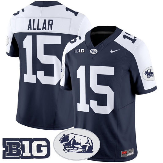 Drew Allar Jersey #15 Penn State Nittany Lions 2025 Throwback Limited Stitched