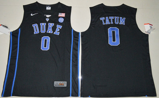 Duke Blue Devils #0 Jayson Tatum Basketball NCAA Basketball Jersey Black