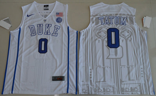 Duke Blue Devils #0 Jayson Tatum Basketball NCAA Basketball Jersey White