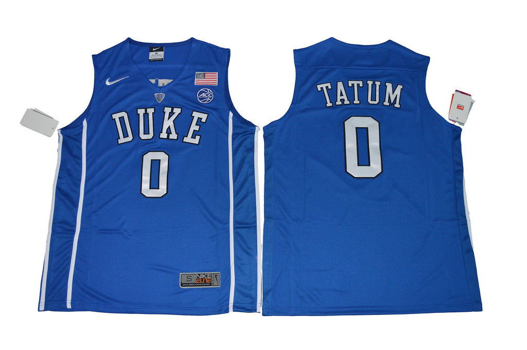 Duke Blue Devils #0 Tatum Basketball NCAA Basketball Jersey Blue