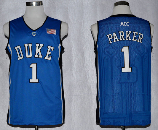 Duke Blue Devils #1 Jabari Parker Basketball NCAA Basketball Jersey New Blue