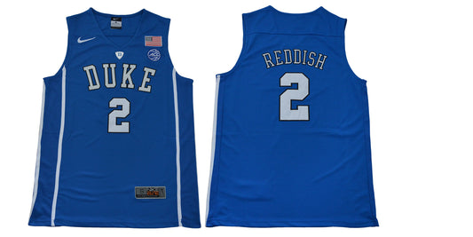 Duke Blue Devils #2 Reddish Basketball NCAA Basketball Jersey Blue