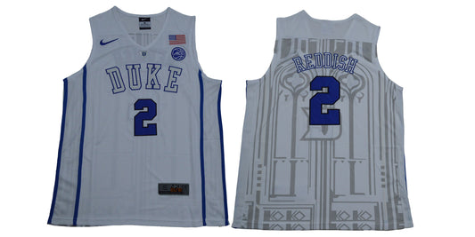 Duke Blue Devils #2 Reddish Basketball NCAA Basketball Jersey New White
